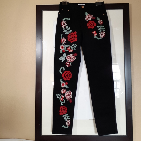 ASOS Glamorous | NWOT High Waist Embellished Jeans - Picture 3 of 3